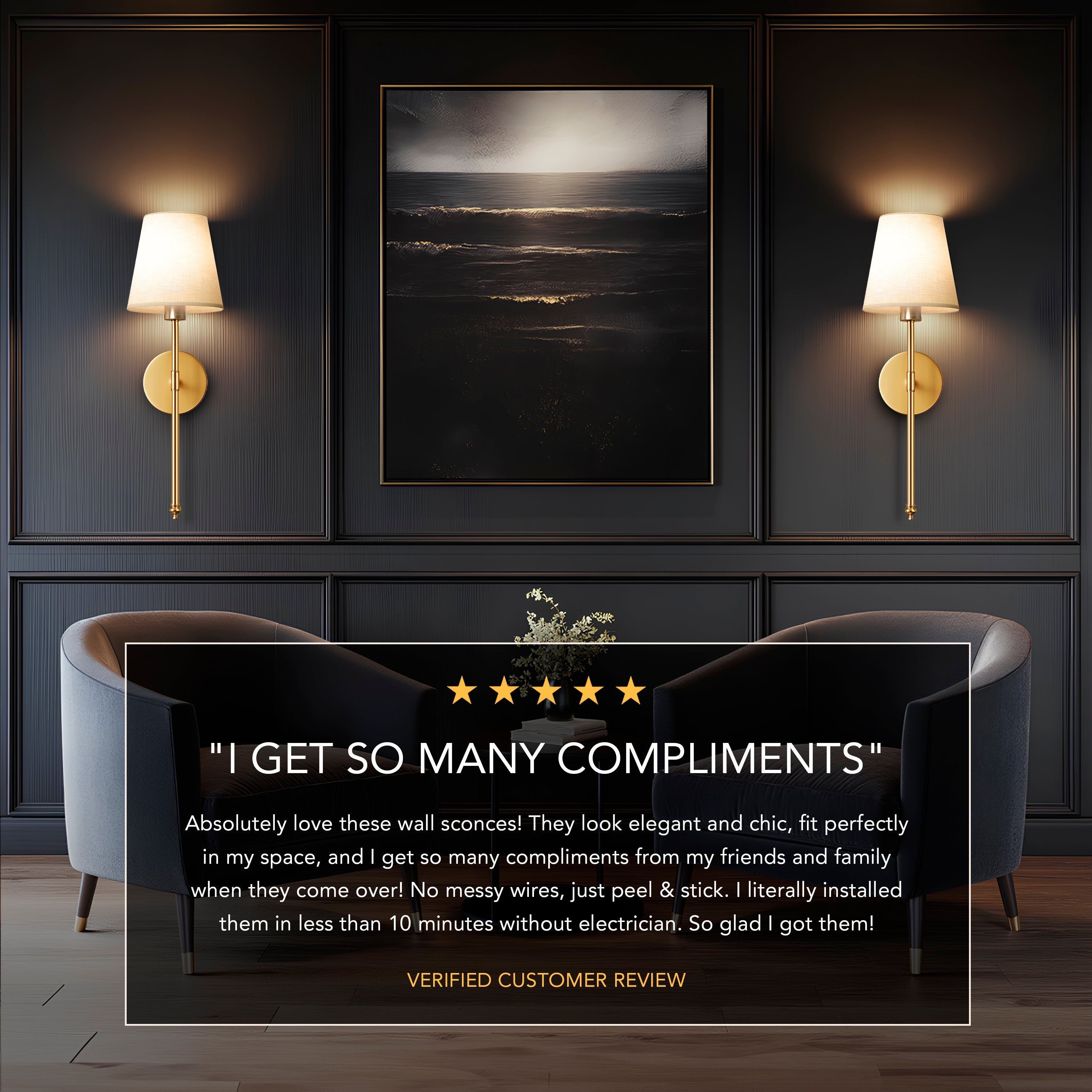 Aplique de pared inalámbrico