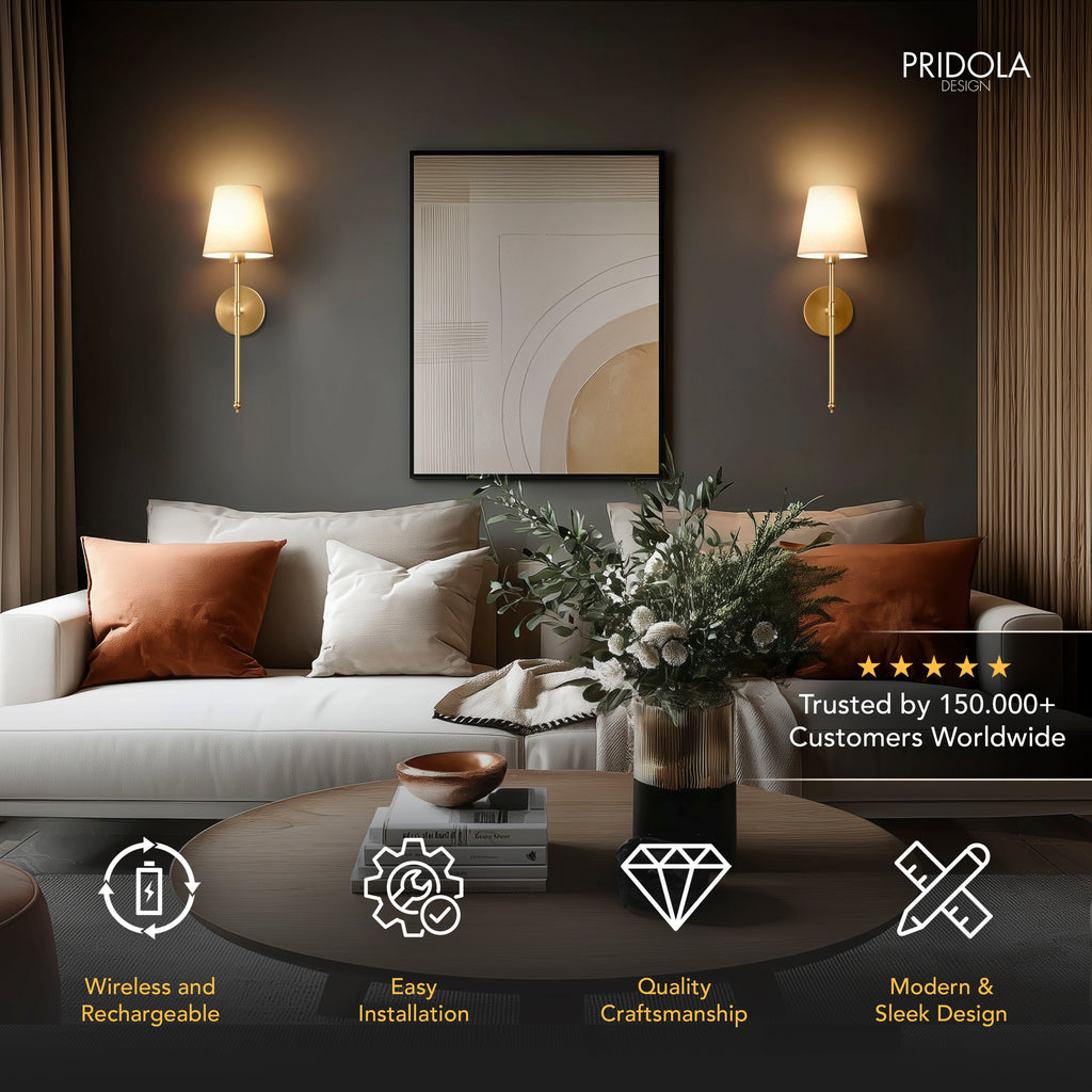 Aplique de pared inalámbrico